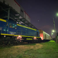 「ナウカ」を載せた貨物列車（Image：Roscosmos）