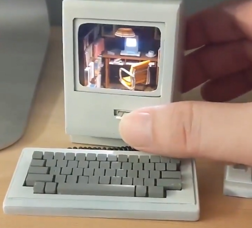 初代Macintoshの中の住人は？　マックユーザー垂涎のジオラマの世界