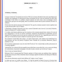フランス航空宇宙軍命令第1号（1/2）（Image：フランス航空宇宙軍）