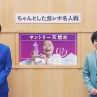 「ちゃんとした食レポ名人戦」の解説を菊田さんと秋山さんが行うシーン
