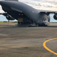 沖縄から青森に到着した輸送機（Image：U.S.Army）