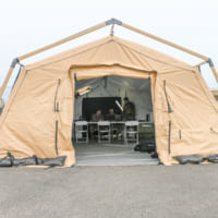 ミルデンホール空軍基地に設けられたテントの指揮所（Image：USAF）