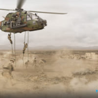NH90を使用した砂漠での突入（Image：NHインダストリーズ）