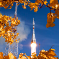 上昇するソユーズ2.1aロケット（Image：Roscosmos）