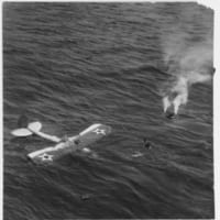 海上に落ちたボーイングF3B-1（Image：U.S.Navy）