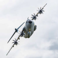 メルスブルック空軍基地上空を旋回するA400M「CT-02」（Image：ベルギー空軍）
