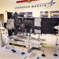 組み立て中のSBIRS_GEO-5（Image：Lockheed Martin）