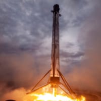 「Demo-2」ミッションでの1段目着艦（Image：SpaceX）