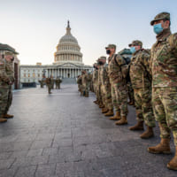 連邦議会前で整列する州兵（Image：U.S.National Guard）