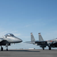 F-15Eと並ぶF-15EX（Image：USAF）