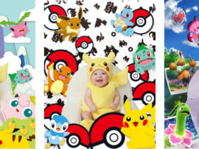 「ピカチュウ」の赤ちゃん専用衣装と3種類の専用背景