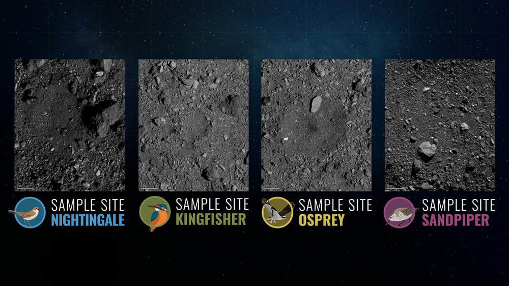 OSIRIS-RExのサンプル採取点候補地点（Image：NASA／アリゾナ州立大学）