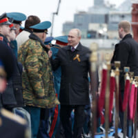 赤の広場でのプーチン大統領（Image：ロシア国防省）