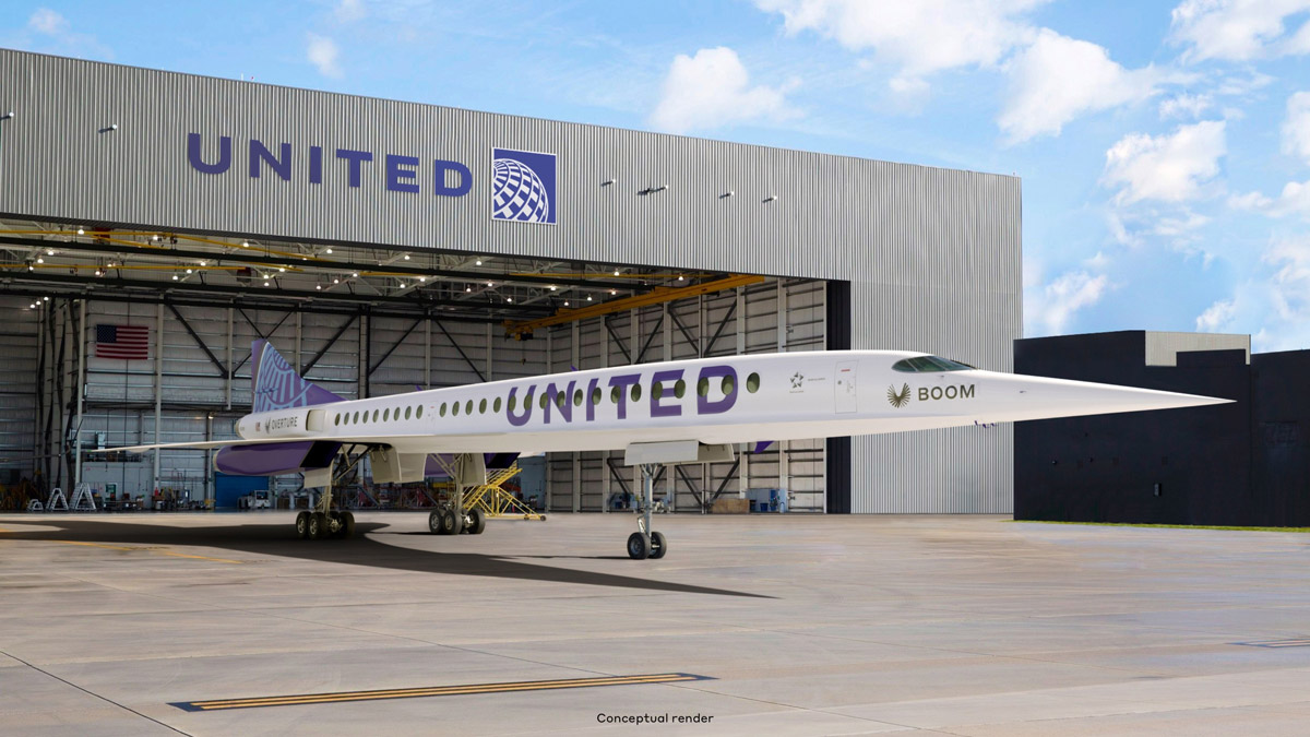 ユナイテッド航空が超音速旅客機50機発注　サステナブル燃料で飛行し2029年就航予定