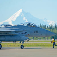 「レッドフラッグ・アラスカ21-2」で離陸準備を整える航空自衛隊のF-15J（Image：USAF）