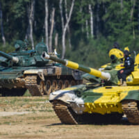 「戦車バイアスロン世界選手権2021」レースの様子（Image：ロシア国防省）