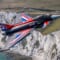 英仏海峡のホワイト・クリフ上空を飛ぶタイフーン・ディスプレイ特別塗装機（Image：MOD Crown Copyright）