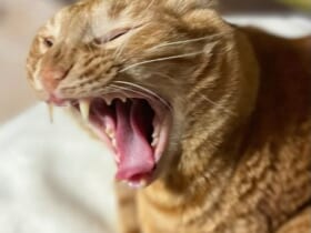 君はサーベルタイガー？　豪快なあくびをする猫さんが話題。