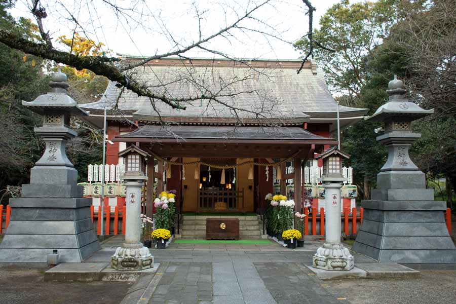 息栖神社の拝殿