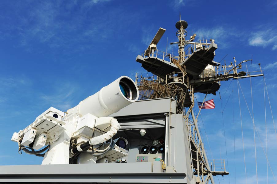 ポンスに搭載されたレーザー兵器（画像：U.S.Navy）