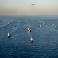 米仏伊3か国の空母打撃群（画像：U.S.Navy）