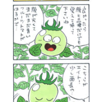 4コマ漫画「トマト漫才師 下川はるかエイト」01