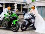 私史上最高の1日。6月の花嫁が叶えた「バイク結婚式」。