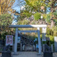 鳩森八幡神社の富士塚