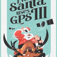 サンタが最新のGPSを利用していることを伝えるバナー（画像：アメリカ宇宙軍）