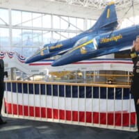 海軍航空博物館で行われた再入隊式（画像：U.S.Navy）