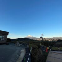 富士川サービスエリアの富士山
