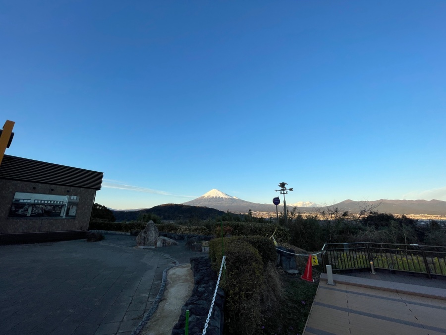 富士川サービスエリアの富士山