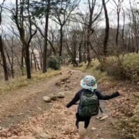 山道を颯爽と駆け抜ける4歳児