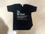 404NotFoundTシャツを置いてみたところ