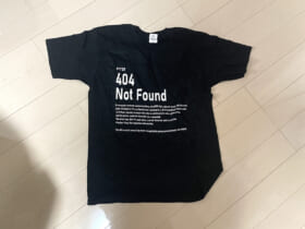 404NotFoundTシャツを置いてみたところ