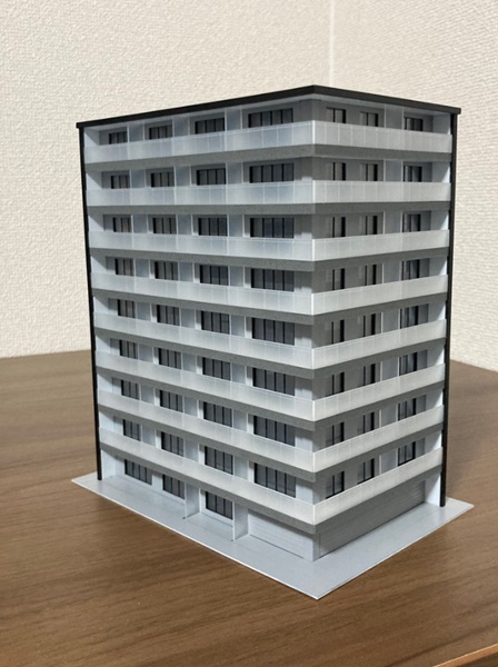 自作したマンション模型